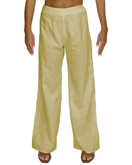 Fixed High Waist Pants