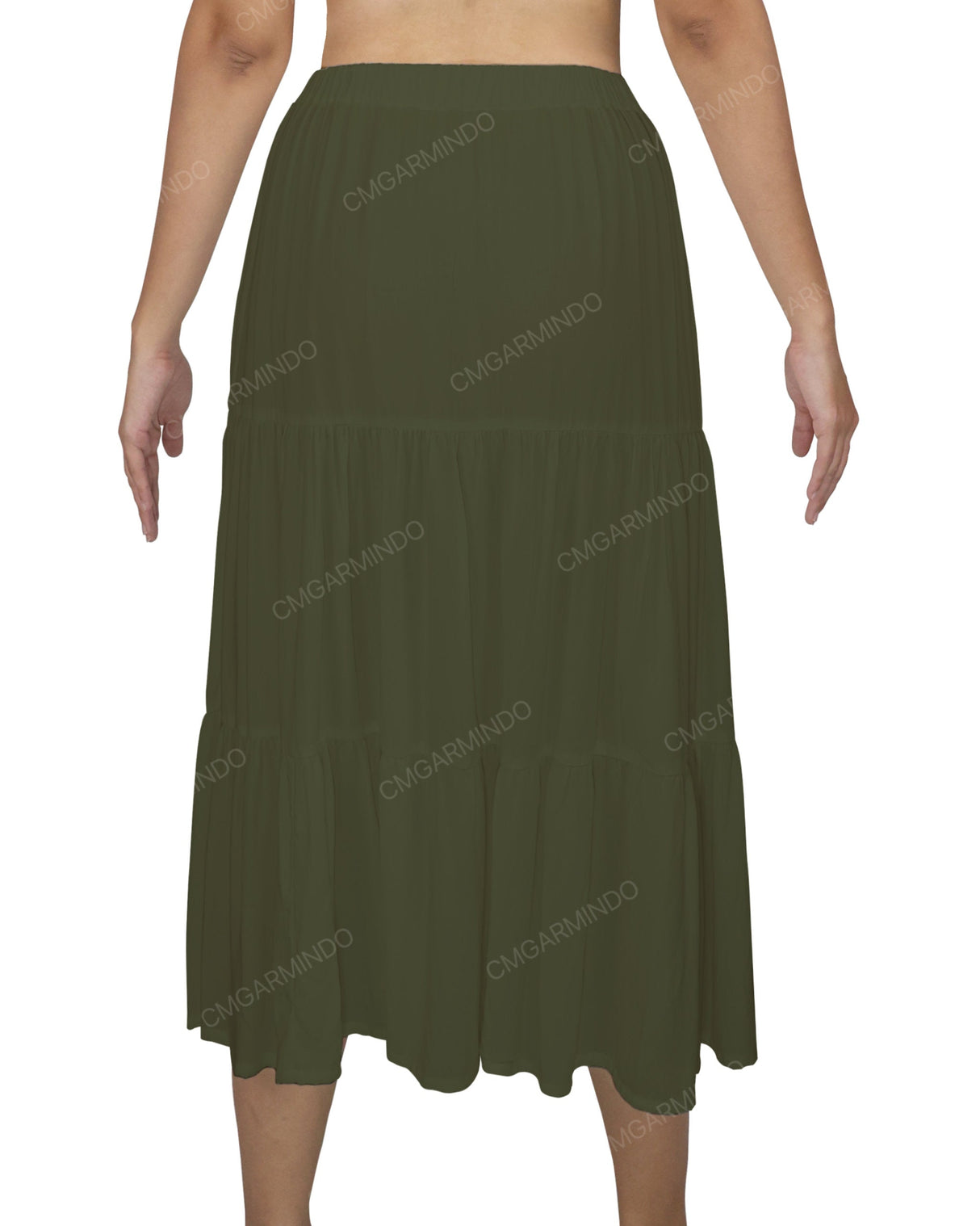 Midi Tiered Skirt