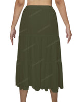 Midi Tiered Skirt