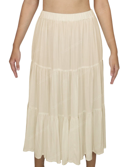 Midi Tiered Skirt