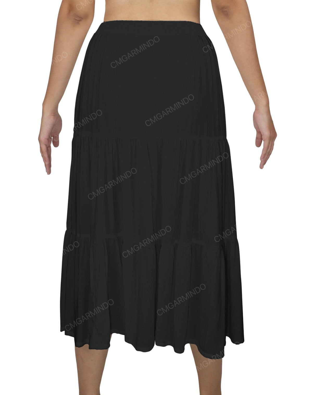 Midi Tiered Skirt