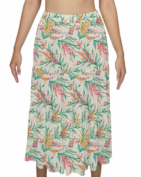 Midi Tiered Skirt