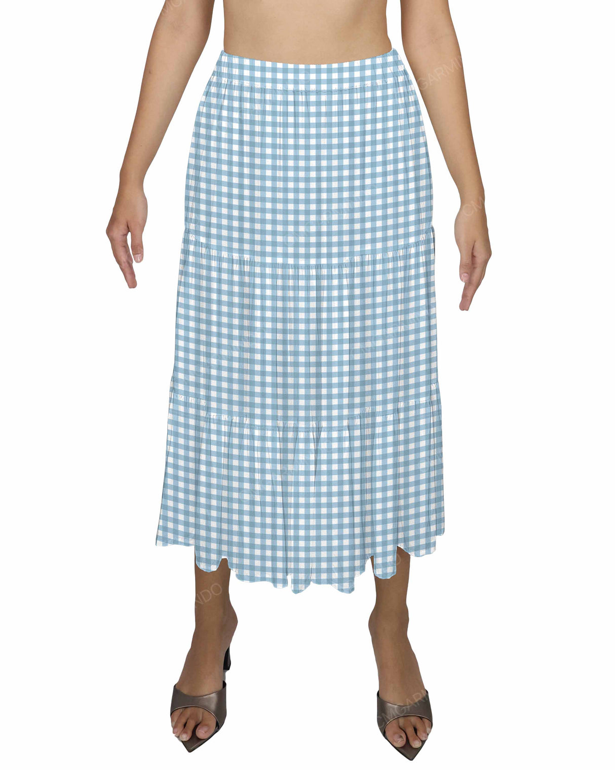 Midi Tiered Skirt
