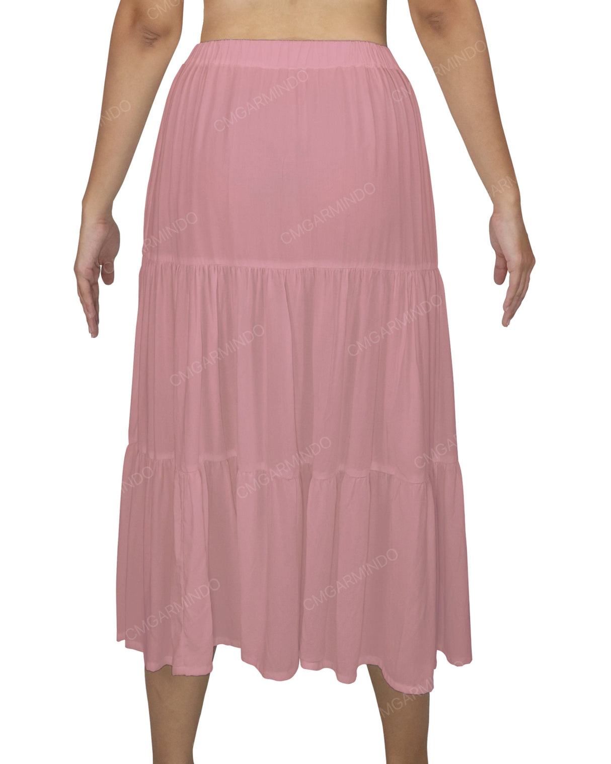 Midi Tiered Skirt