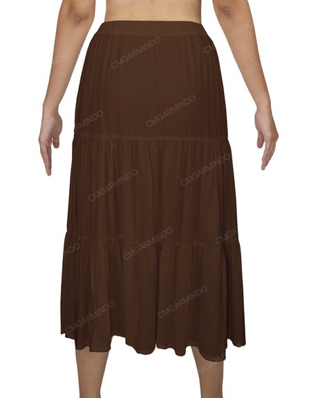 Midi Tiered Skirt