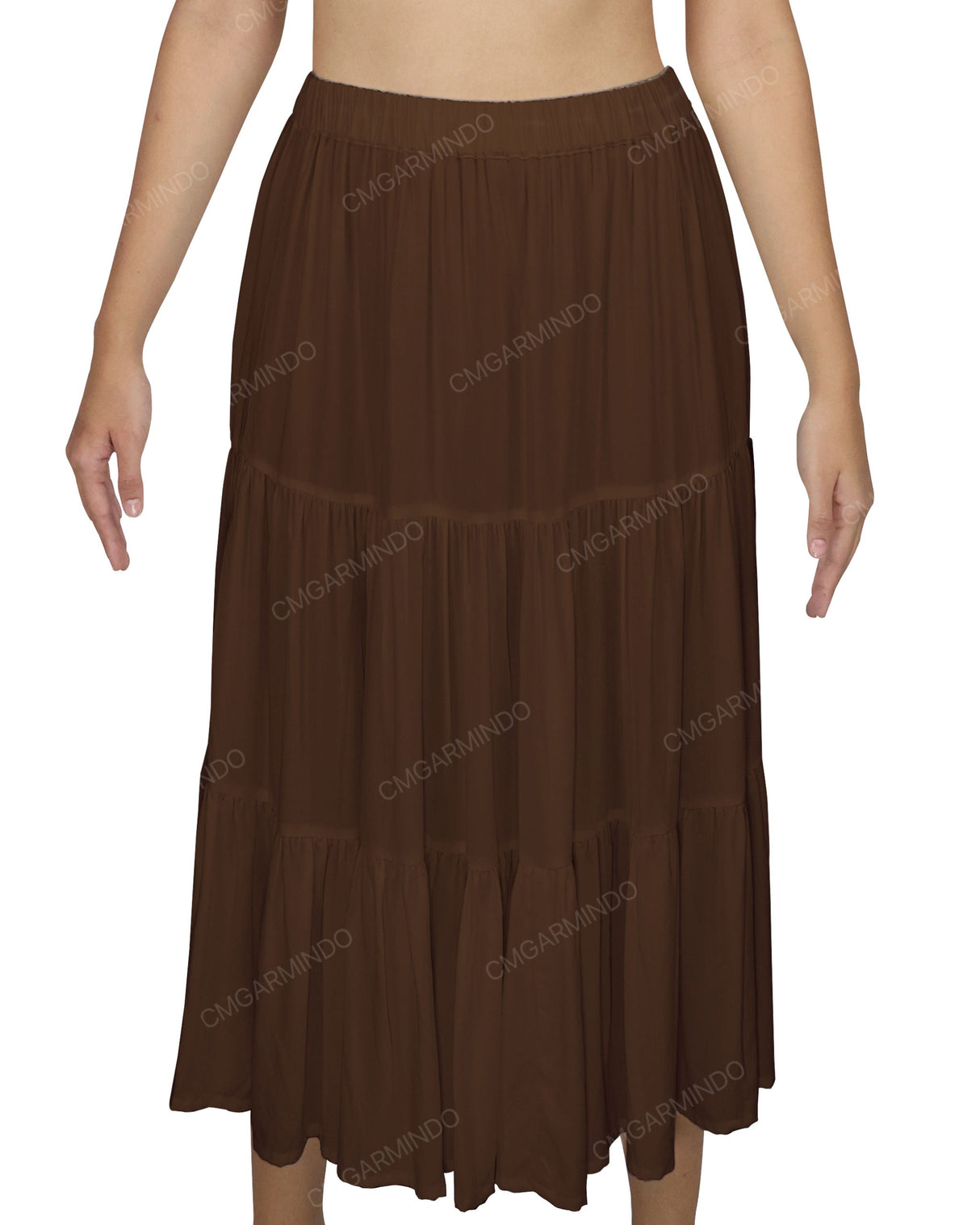Midi Tiered Skirt