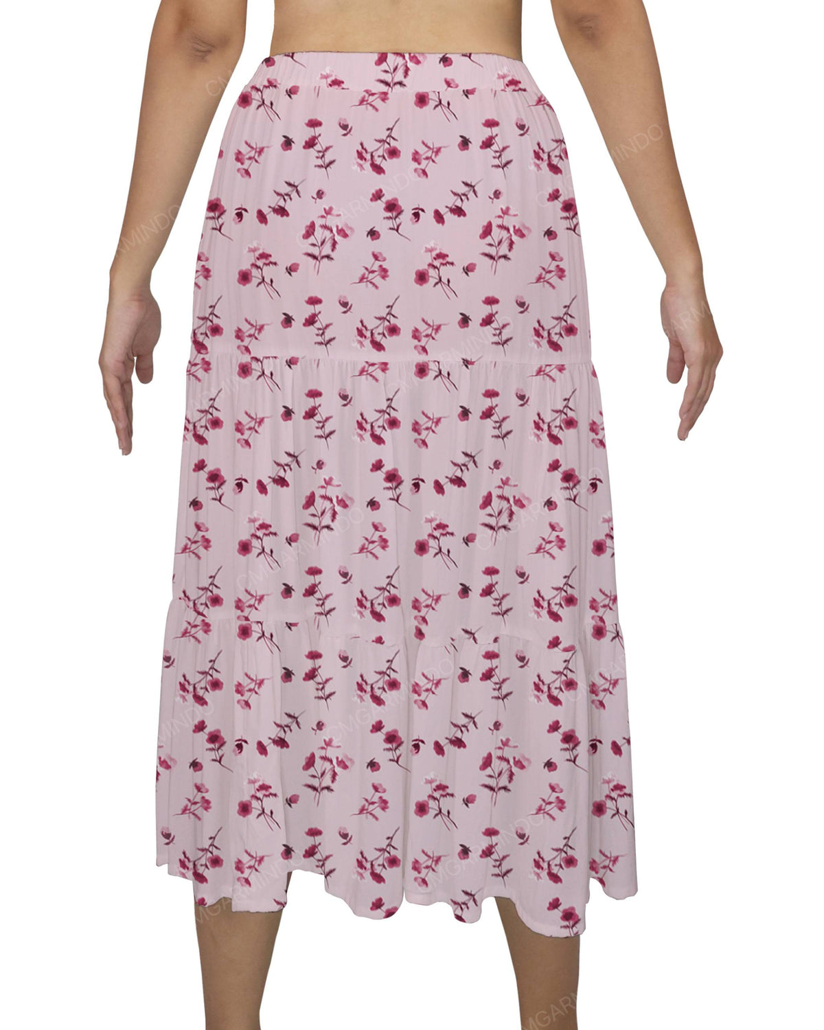 Midi Tiered Skirt