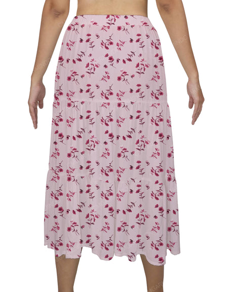 Midi Tiered Skirt