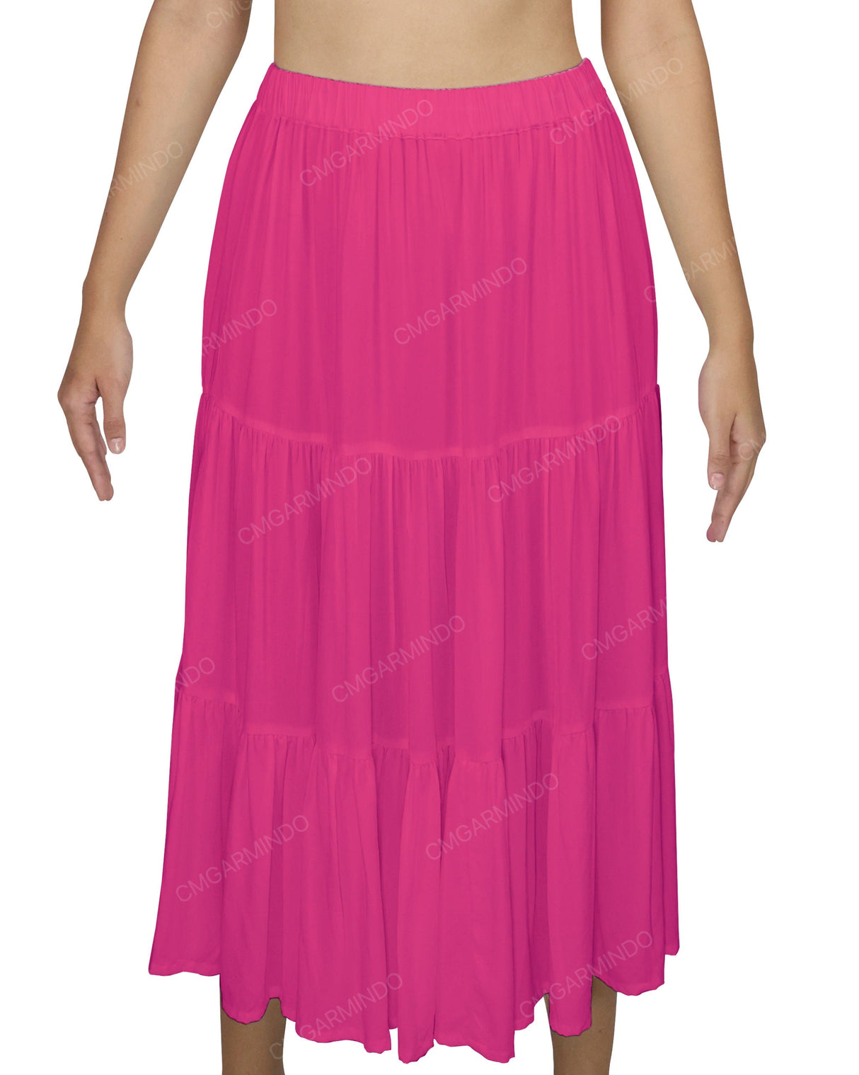 Midi Tiered Skirt