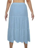 Midi Tiered Skirt