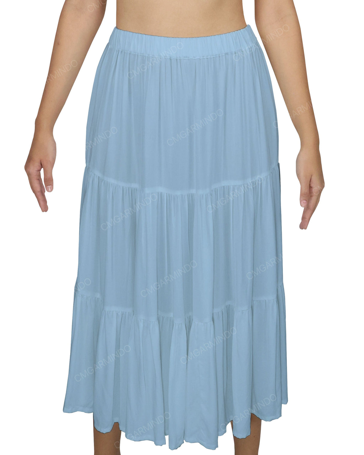 Midi Tiered Skirt