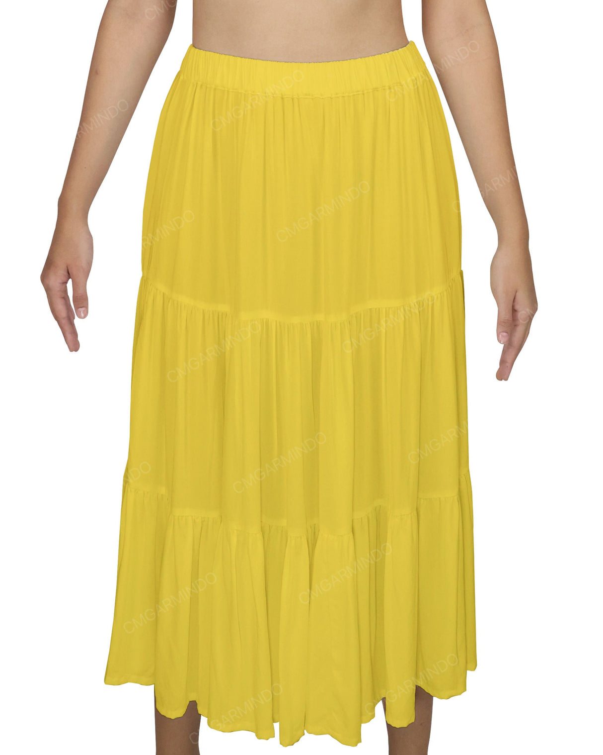 Midi Tiered Skirt