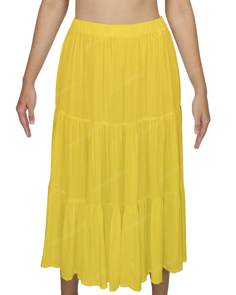Midi Tiered Skirt