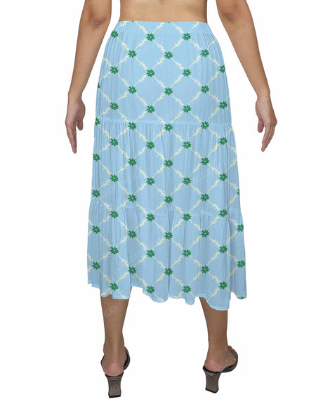 Midi Tiered Skirt