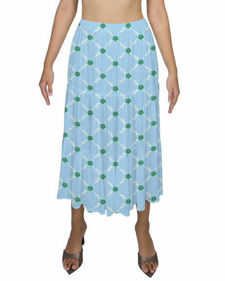Midi Tiered Skirt