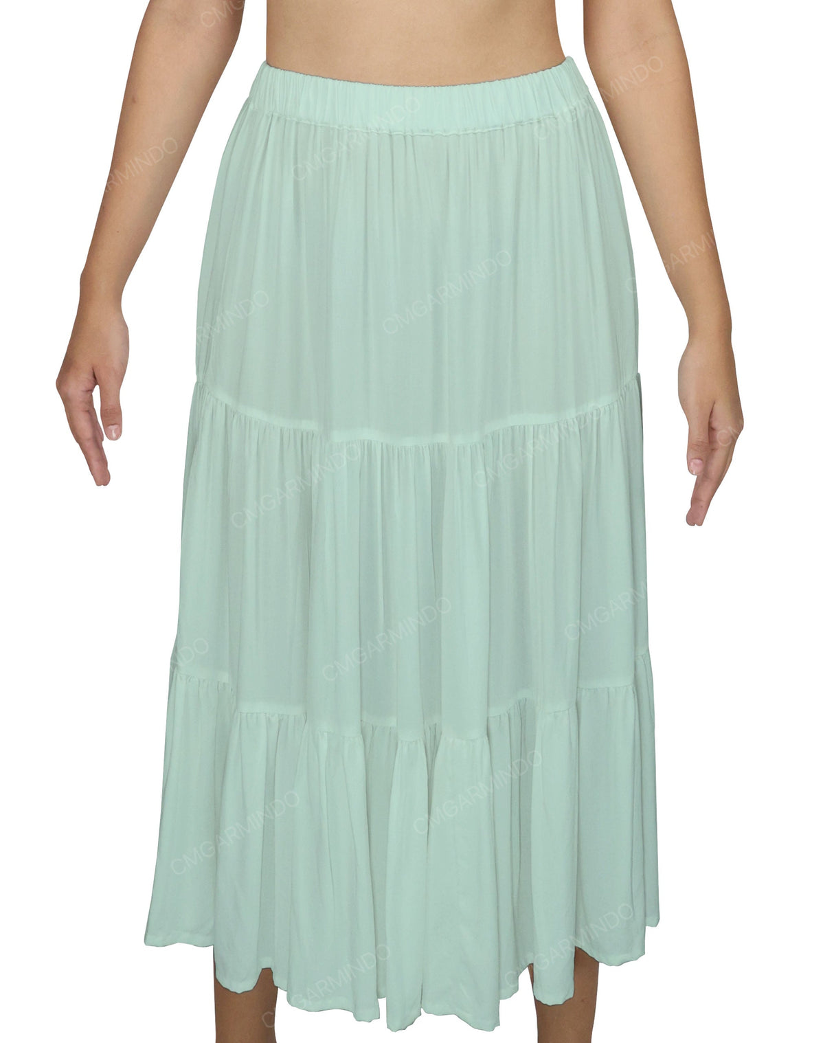 Midi Tiered Skirt