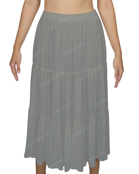 Midi Tiered Skirt