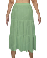 Midi Tiered Skirt