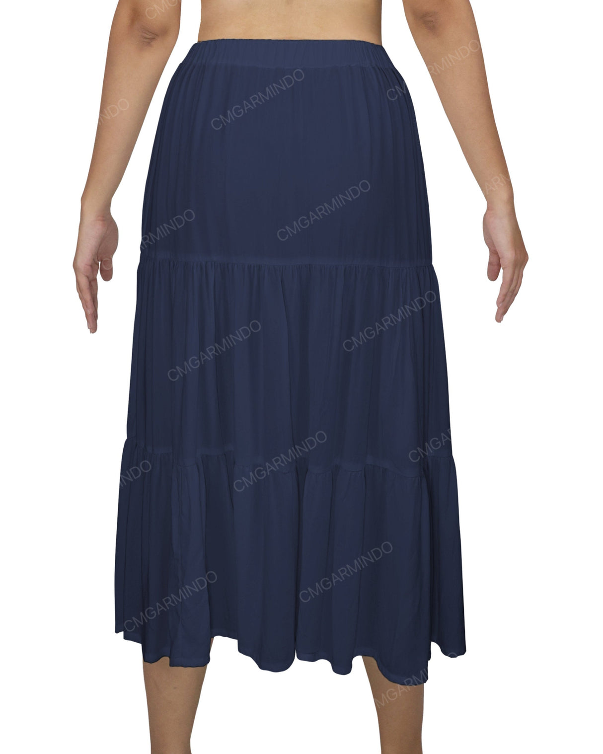 Midi Tiered Skirt