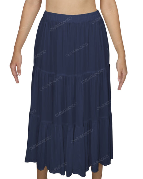 Midi Tiered Skirt