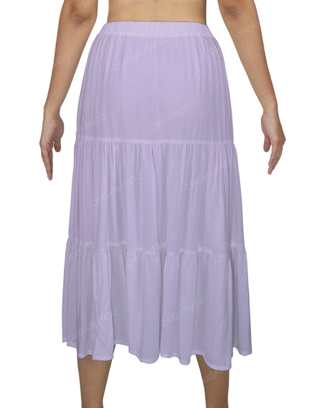 Midi Tiered Skirt