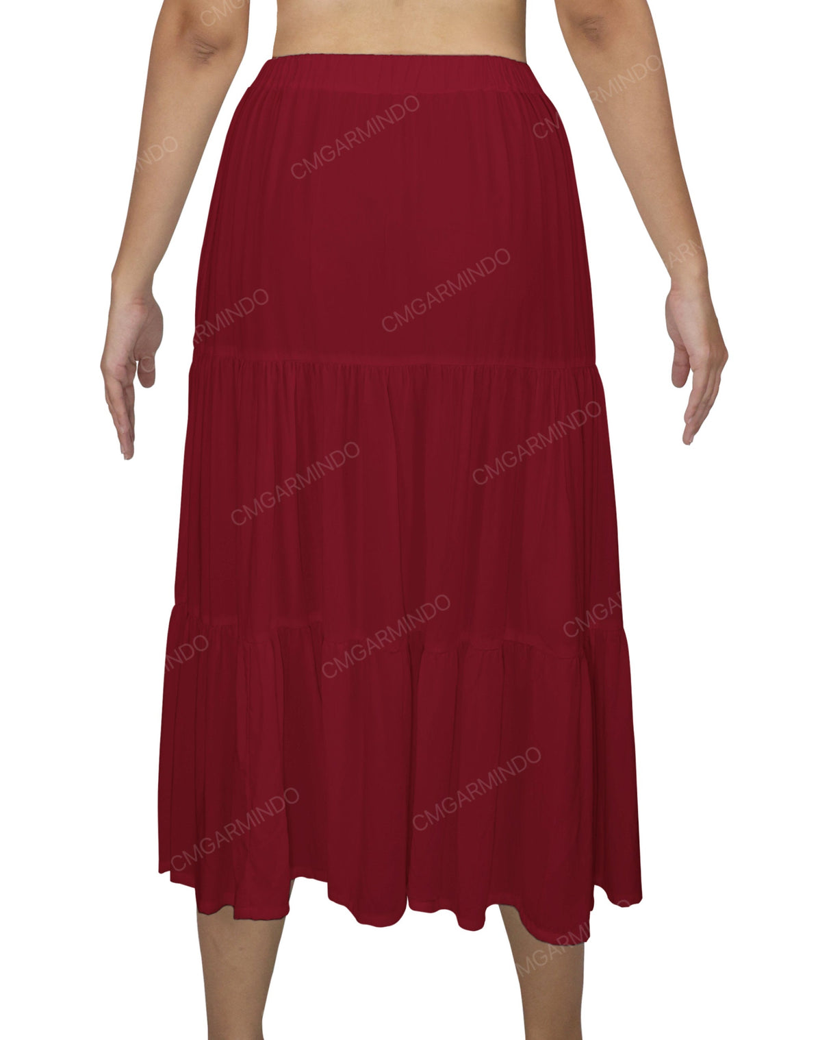 Midi Tiered Skirt