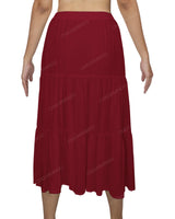 Midi Tiered Skirt