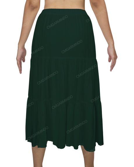 Midi Tiered Skirt