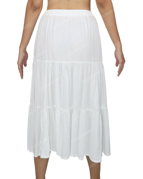 Midi Tiered Skirt