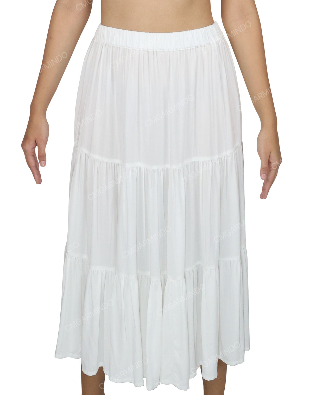 Midi Tiered Skirt
