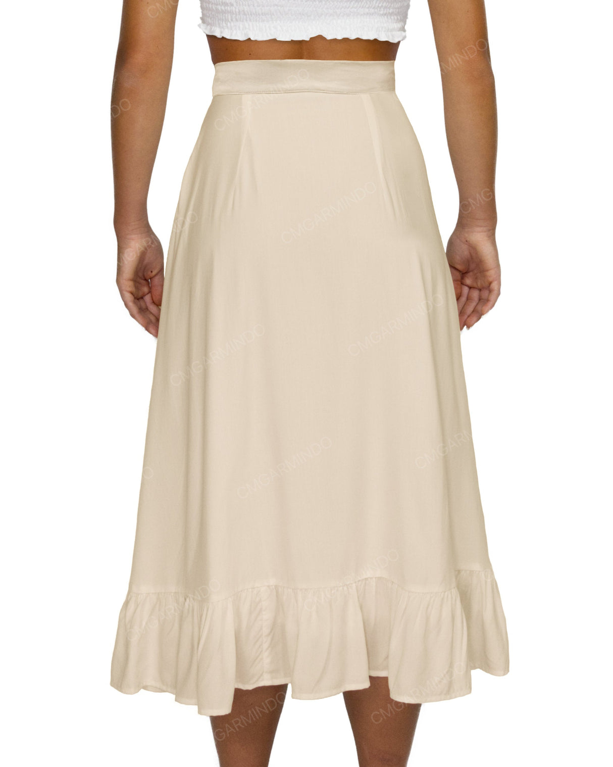 Midi Side Slit Skirt