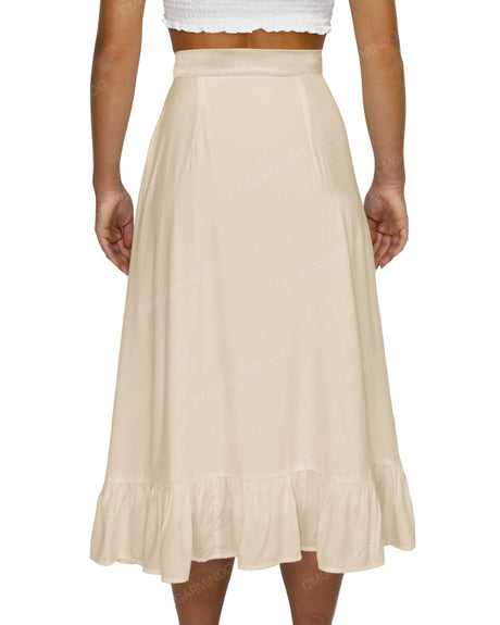 Midi Side Slit Skirt