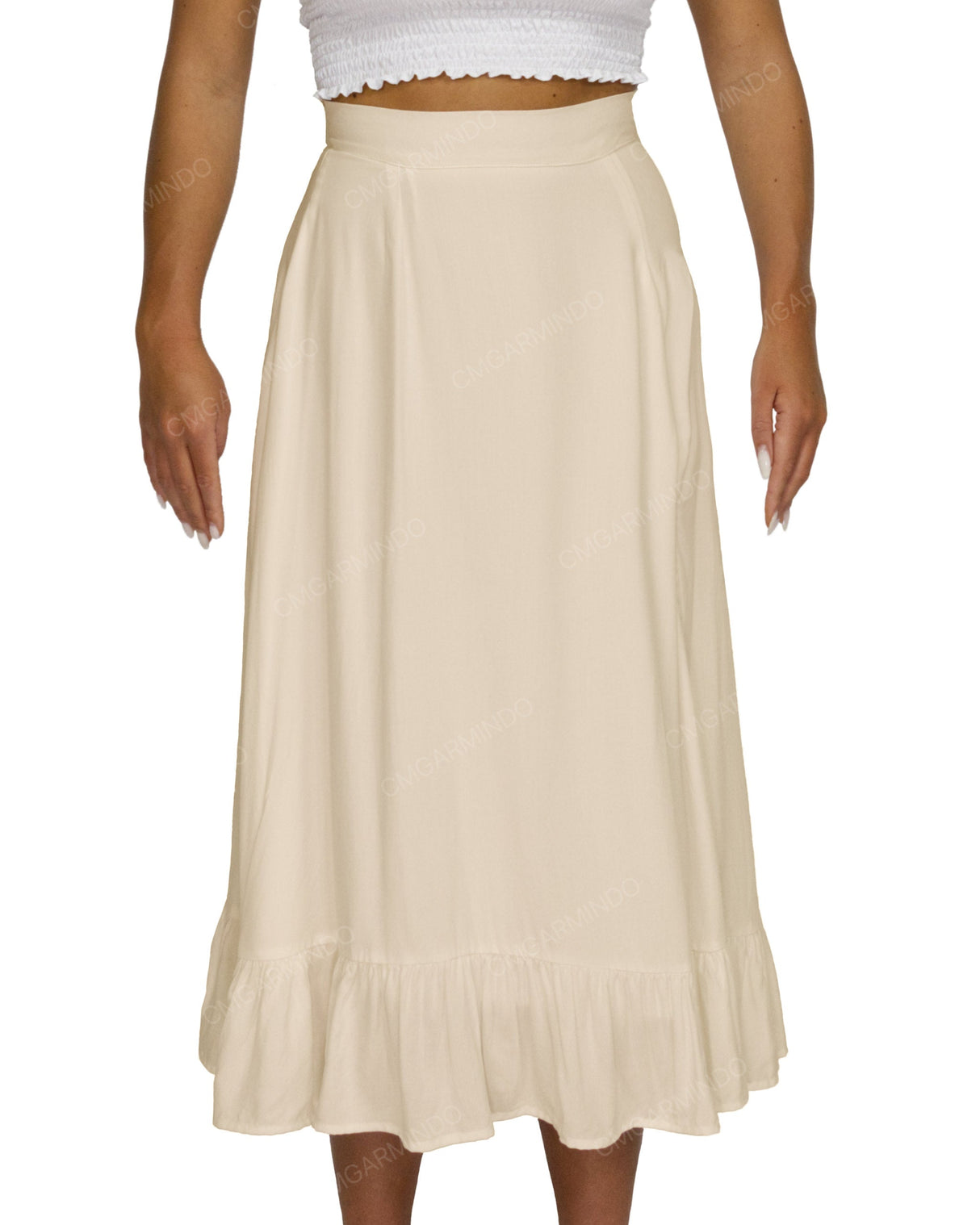 Midi Side Slit Skirt