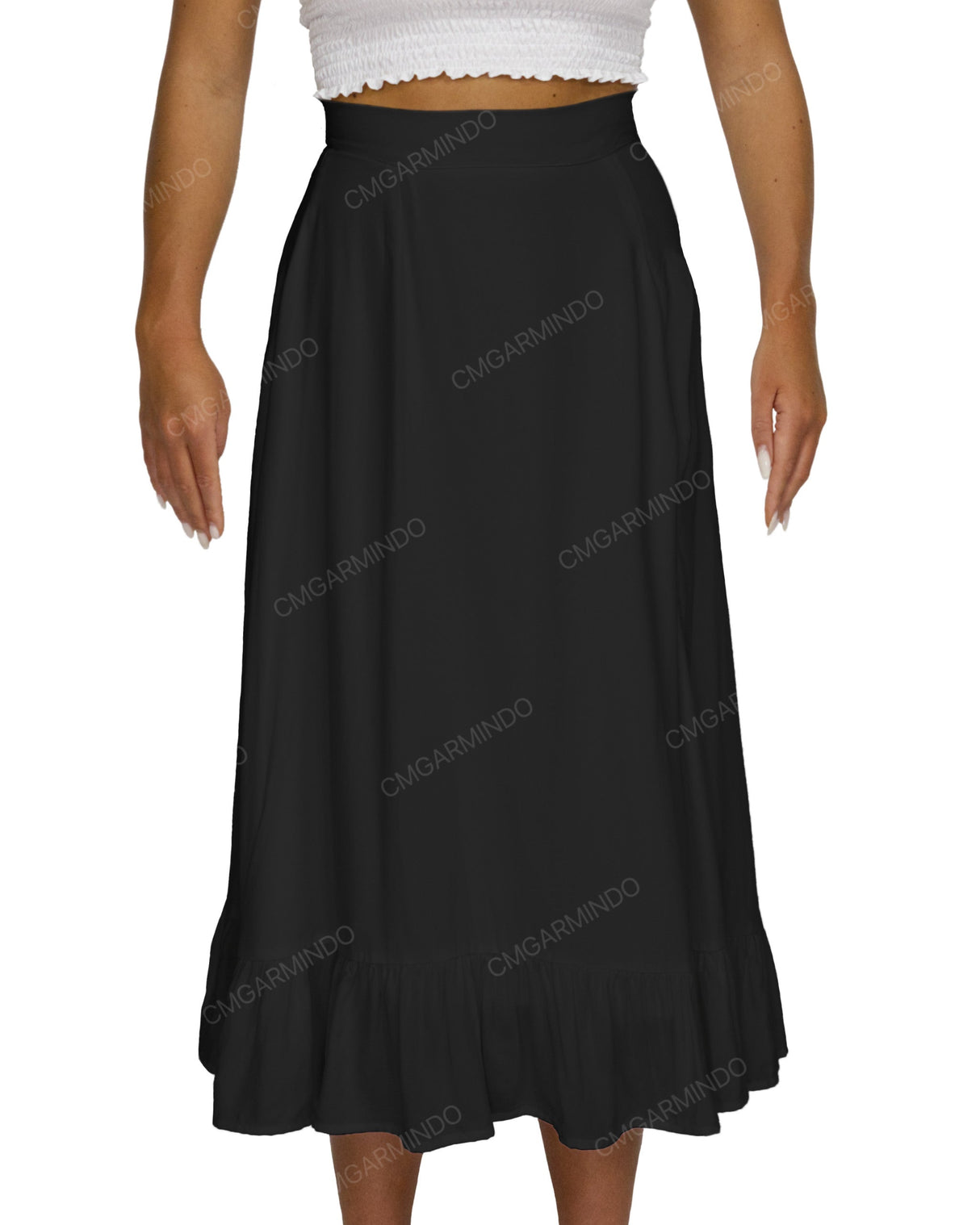 Midi Side Slit Skirt