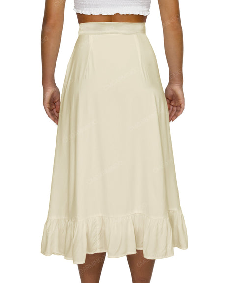 Midi Side Slit Skirt
