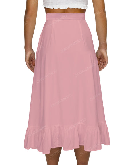 Midi Side Slit Skirt