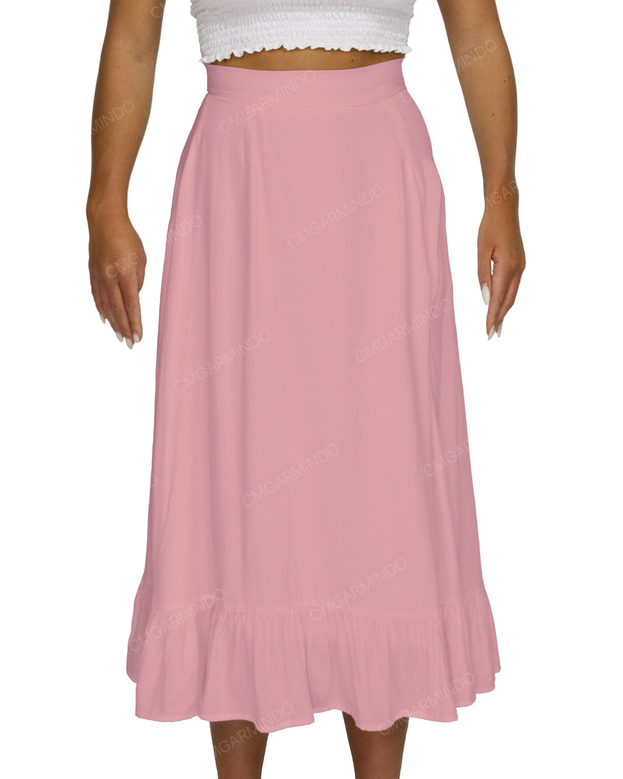 Midi Side Slit Skirt