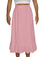Midi Side Slit Skirt