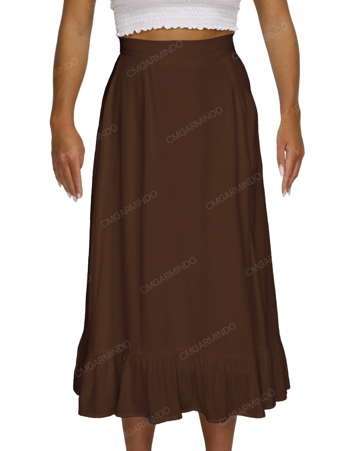 Midi Side Slit Skirt