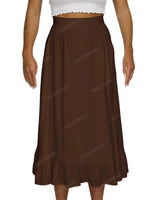 Midi Side Slit Skirt