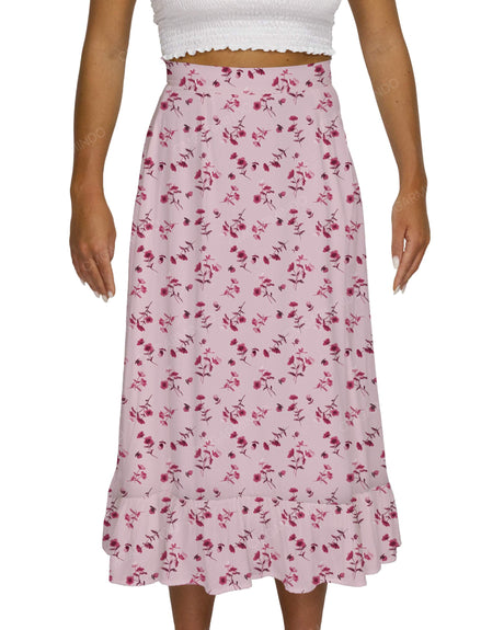 Midi Side Slit Skirt