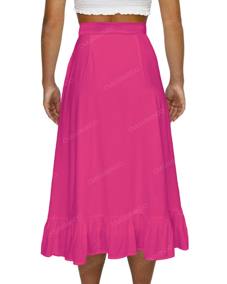 Midi Side Slit Skirt