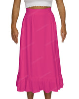 Midi Side Slit Skirt