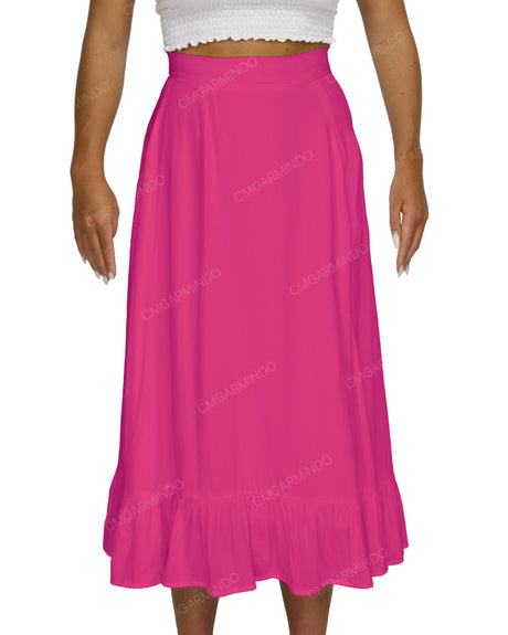 Midi Side Slit Skirt