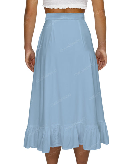Midi Side Slit Skirt