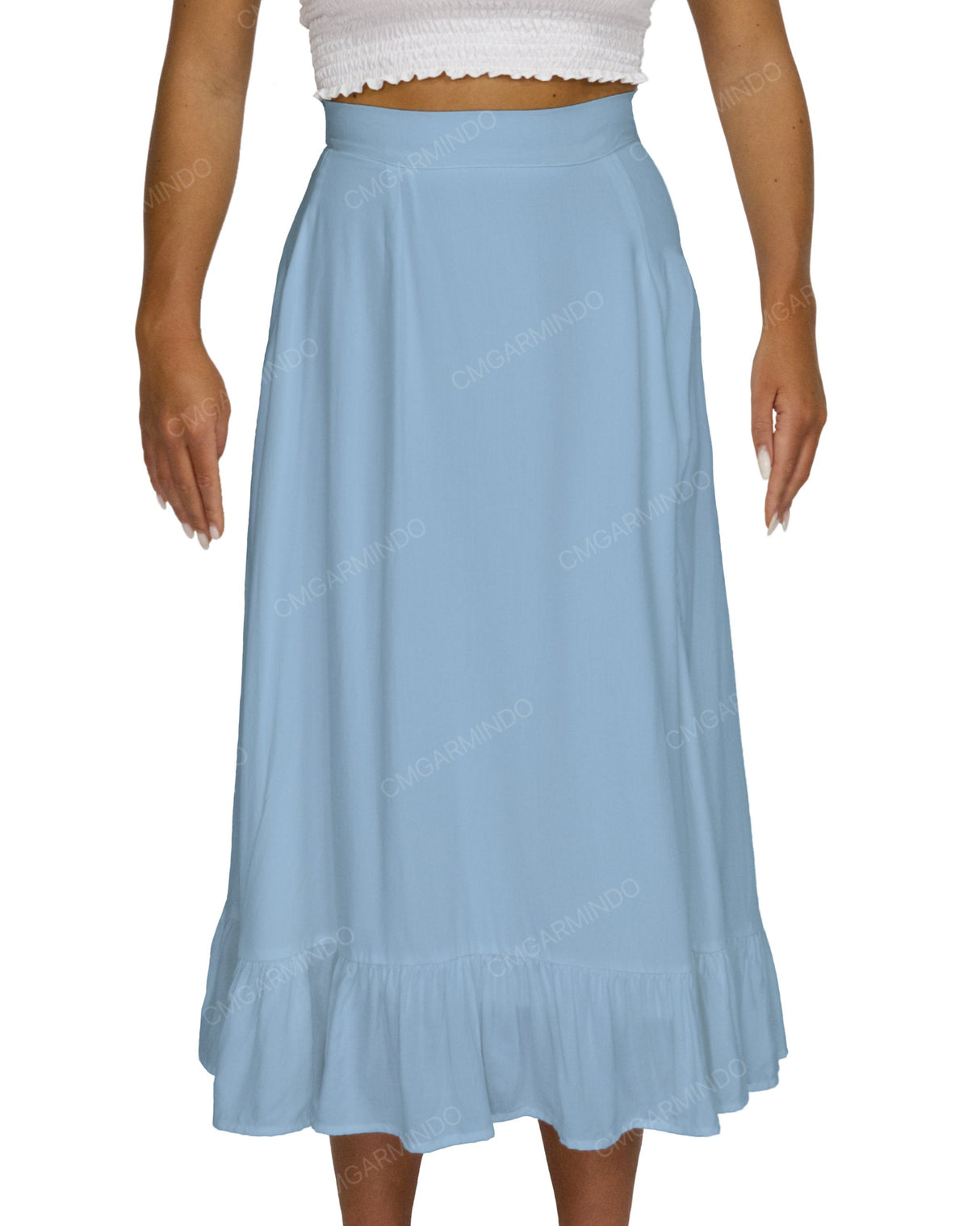 Midi Side Slit Skirt
