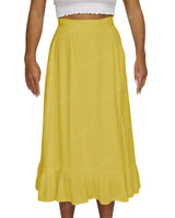 Midi Side Slit Skirt