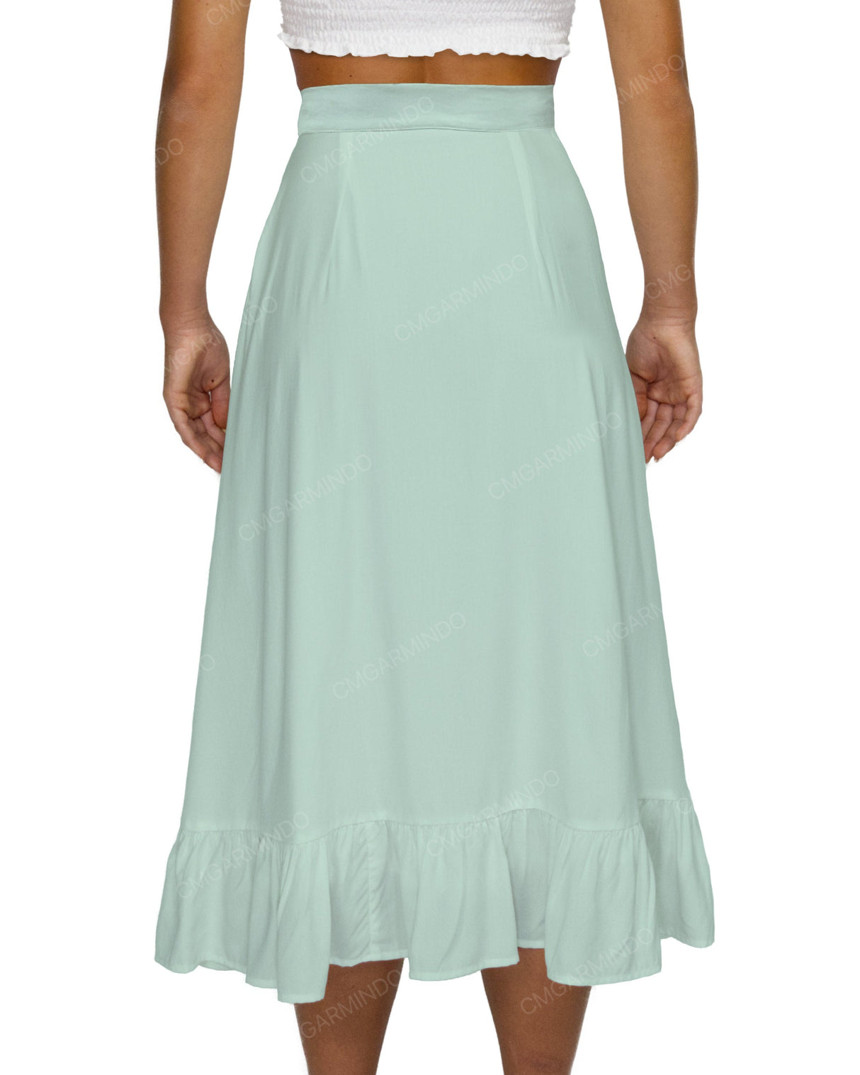 Midi Side Slit Skirt