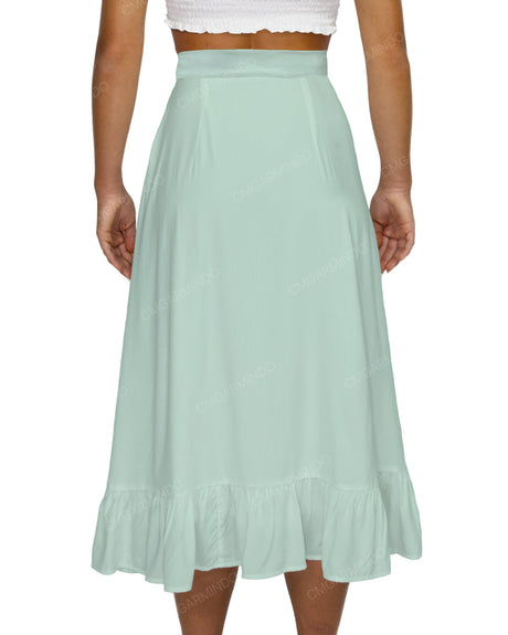 Midi Side Slit Skirt