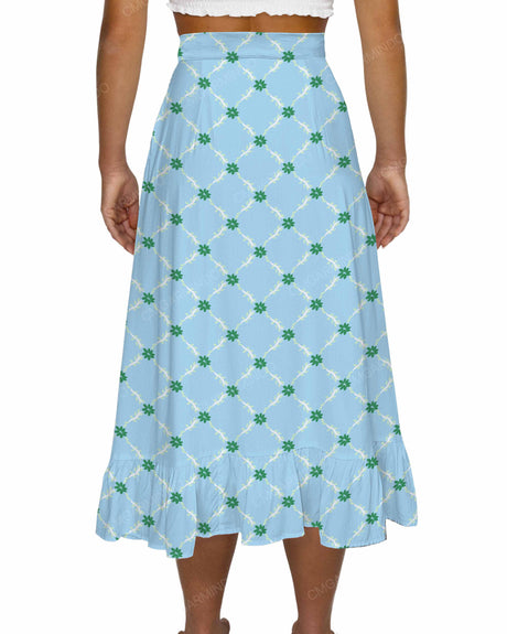 Midi Side Slit Skirt